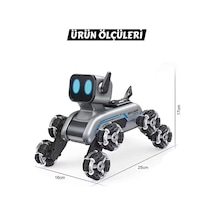 Jın-2950 Robot Köpek Bilekten Kont 2 4g 8 Teker Müzikli Ve Led Işıklı