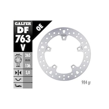 Bmw R 1200 Gs Adventure Arka Fren Diski 265 Mm 2006-2012 Galfer Yuvarlak Sabit Disk