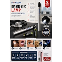 Profesyonel Diagnostic Lamp Led Muayene Işığı Kulak Göz Boğaz Kontrol Kalemi