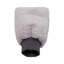 Welsoft Oto Yıkama Eldiveni Astarlı Araç Temizleme Mikrofiber Araba Cila Eldiveni Gri