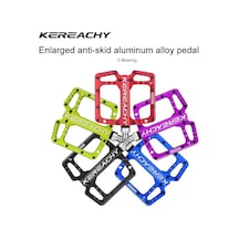Kereachy 3 Rulmanlı Ultralight Alüminyum Alaşımlı Mtb Bmx Geniş Platform Bisiklet Pedalı Yeşil