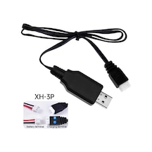 7.4v Xh3p Li-on Usb Şarj Cihazı 2s Lion Piller Beyaz Soketli Şarj