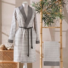 Taç Bambu Dreams Bornoz Set Gri S/m 000000001500215657