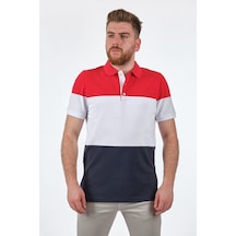 Desen Polo Yaka Kırmızı Erkek T-shirt 2119813 001