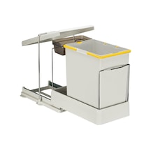Pelikan 21500 Raylı Dolap İçi Çöp Kovası 20+1 L Gri