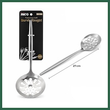 Bezos Krom Metal Servis Kevgir 27cm Bzs01 Çok Renkli