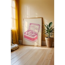 Gurme Mutfağı Temalı Ahşap Çerçeveli Poster Tablo 85