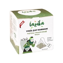 Lazika Yeşil Çay Harmanı Yasemin Çiçeği Tarçın 25'li Piramit Poşet