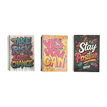 Deffter 17x24 Desenli Sert Kapak Sp.100ypr. Çizgisiz Desenli Defter 48 Çeşitli Renk Ve Desen