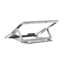 4 Adet S-link Sl-al11 Gümüş 6 Açılı Katlanabilir Alüminyum Laptop Stand