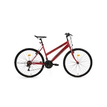 Bisan Discover 42 Cm V 26 Jant 21 Vites Metalik Kırmızı Siyah Kırmızı - Siyah