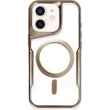 Newface - 727 - İphone 11 Kılıf Boyi Magsafe Silikon Kapak - - Kmrsfres - Çöl Titanyum