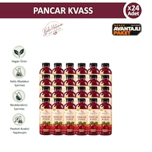 Bala Hatun Pancar Kvass 24 x 300 ML - Kefir Altı Suyu İle Mayalama - Doğal Fermente 24'lü Pet Şişe
