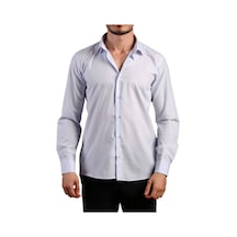 Dicotto Açık Mavi Dar Kesim Slim Fit Uzun Kol Düz Renk Erkek Gömlek - 151-3 001