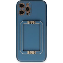 Apple, Uyumlu iPhone 12 Pro Max Kılıf Coco Elit Kapak - Mavi