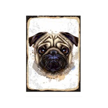 Bedeko Pug Köpek Tasarım Mdf Tablo 35 Cm X 50 Cm