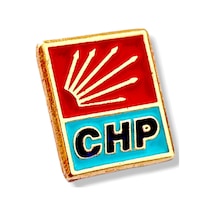Yörük Tasarım Chp Cumhuriyet Halk Partisi Yaka Rozet Altın