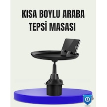 Mey İthalat 360 Döner Araç Bardaklık Tepsisi Geniş Yemek Alanlı Telefon Standlı