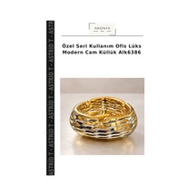 Özel Seri Kullanım Ofis Lüks Modern Cam Küllük Alk6386
