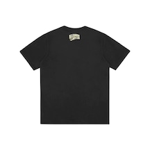 Flood Of Style Unisex Siyah Bıllıonarıe Baskılı Bisiklet Yaka Tshirt