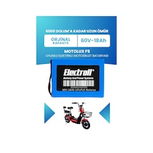 Motolux F5 Batarya Standart Kapasite Lifepo4 60v 18ah Elektrikli Motosiklet Bataryası