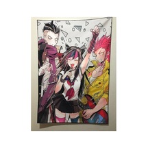 Danganronpa Desenli Tasarım Duvar Halısı