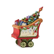 Enesco Jim Shore Heartwood Creek Noel Tren Kömür Araba Figürü, 13,7 Cm Yükseklik, Çok Renkli
