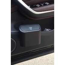 Kapaklı Taşınabilir Mini Araç İçi Çöp Kutusu
