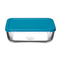 Snow Box Saklama Kabı 1225 Cc Tekli Plastik Turkuaz Kapaklı