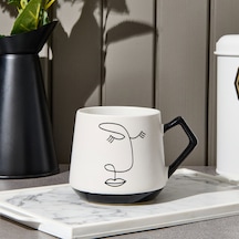 Kitchen Face Baskılı Kupa - Siyah / Beyaz - 500 Ml Renkli