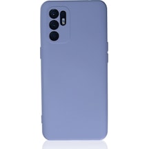 Newface - 777 - Oppo Reno 6 Kılıf Nano İçi Kadife Silikon - Csmo-tex - - Lila LİLA