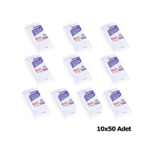 Poppy Plastik Lüx Şeffaf Kaşık 18 Cm 3 2 Gr 50 Adetlik 10 Paket Şeffaf