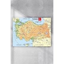 Pster9138 Türkiye Haritası Eğitim Posteri 4 90x130cm 7/8 Yaş