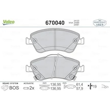 Toyota Corolla De150 On Fren Balatasi 1.4 D-4d 2007-2013 Valeo 670040