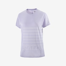Salomon Sense Aero Kadın Koşu Tişört Cosmıc Sky Lc2696400 Mor
