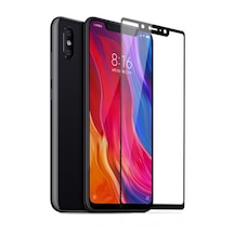 Xiaomi Mi 8 Se Kırılmaz Cam Nano Tam Kapatan Fiber Siyah