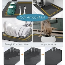 Bulaşık Yıkama Matı Kurulama Matı Bulaşık Kurutma Matı Katlanabil
