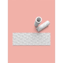 Bulut Dokulu Hamur Seramik Polimer Kil Desen Verici Rulo Silindir 10 Cm Uzunluk 0769-3
