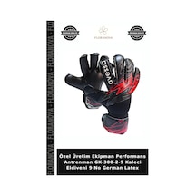 Özel Üretim Ekipman Performans Antrenman Gk-300-2-9 Kaleci Eldiveni 9 No German Latex Çok Renkli