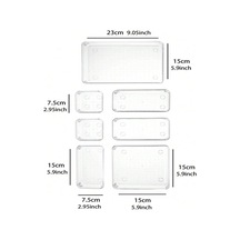 Sabit Masa Çekmecesi Düzenleyici Set Plastik Banyo Depolama Çok Renkli