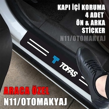 Tofaş Murat 131 Uyumlu Kapı İç Koruma Ayaklık Sticker Markalı