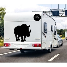 Karavan Sticker Gergedan Model Sticker 50x41