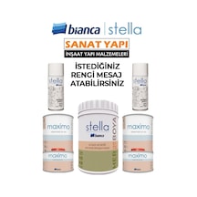 Stella Set Boya Beyaz + 2 Mermer Efekti + 2 Maximo Parlak Diğer