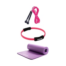 Delta- 10 mm Pilates Minderi 35 cm Pilates Çemberi Atlama İpi Seti