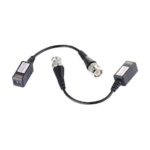 Sones 2 Adet 202p-hd Gelişmiş Sürüm Koaksiyel Cvı/tvı/ahd 1 Kanal Pasif Alıcı-verici Video Balun