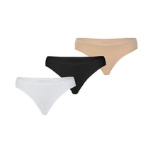 Blackspade Kadın Slip Külot 3lü Paket Essential 1574 - Beyaz Ten Siyah Beyaz - Ten Rengi - Siyah