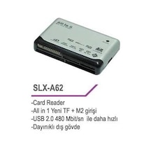 S-Link Slx-A62 Usb Harici Tf+M2 Kart Okuyucu