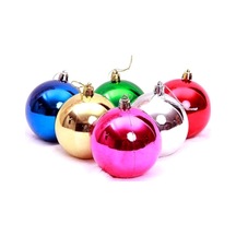 Party Marty Yılbaşı Süsü Top Süs 6cm 6lı Karışık Renkli