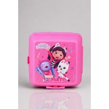 X Dekomus Lisanslı Gabby S Dollhouse 2 Katlı Beslenme Kabı / Lunch Box Açık Kahverengi