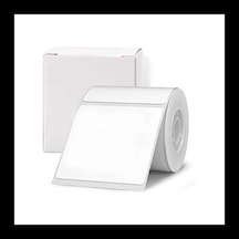 Nıımbot T50 Etiket 50mm X 50mm Tek Kolonda 1li 150 Adet Beyaz Kare B1, B21s, B3s, B21 Pro